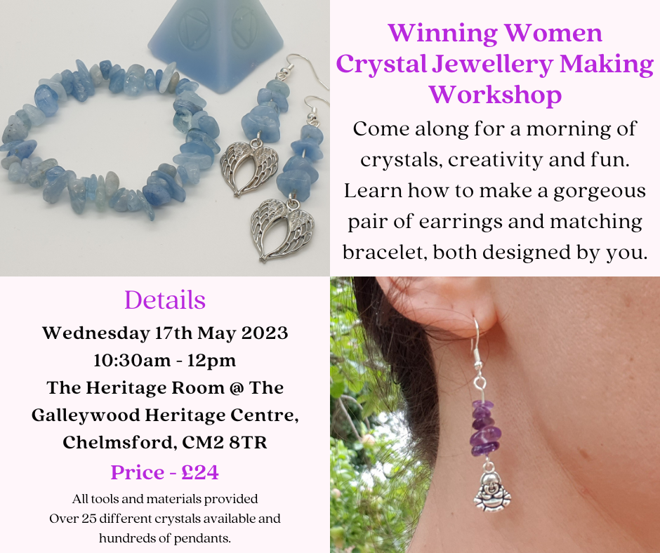 Winning Women jewellery making workshop on 17 May in Chelmsford